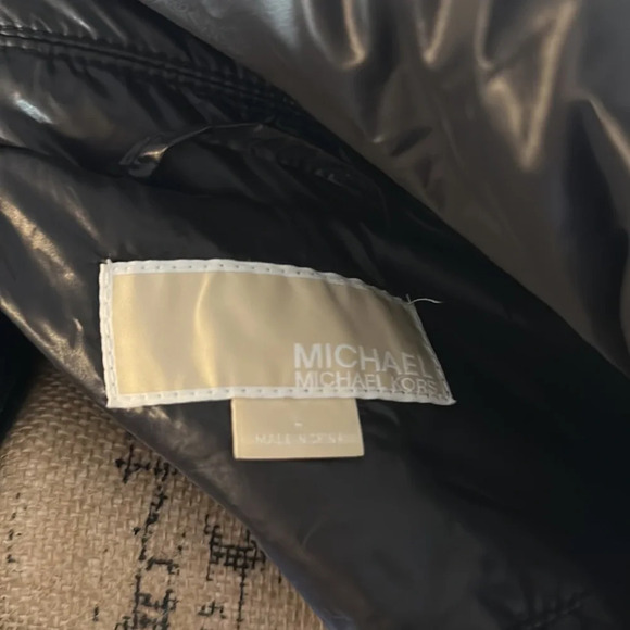Michael Kors Black Belted Down Maxi Coat w/ Big Square Pockets GUC L - Picture 5 of 13